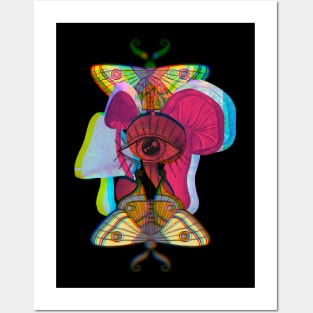 Psychodelic eye Posters and Art